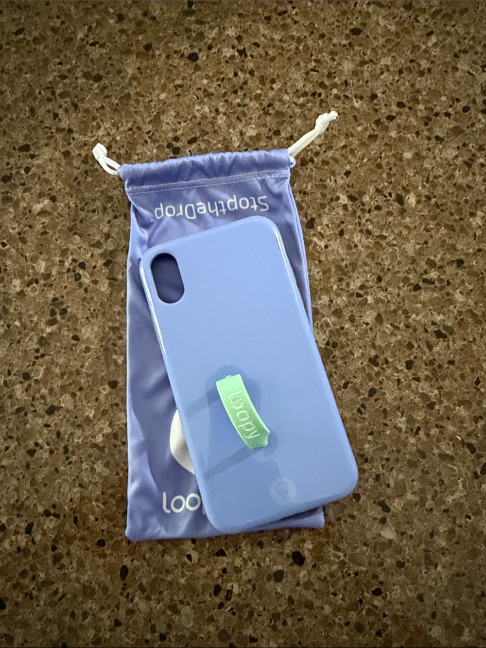 Loopy Case Lavender Silicone Phone Case with Mint Loop Grip